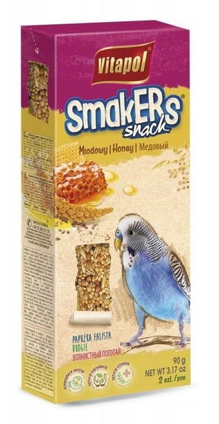 Vitapol Smakers Miodowy dla Papużki Falistej – 2 szt.