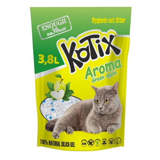 Kotix żwirek silikatowy Jabłkowy 3,8L