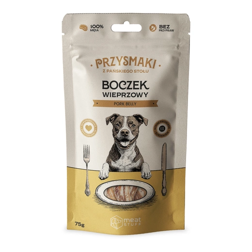 Meat Stuff przysmaki "z pańskiego stołu" Boczek wieprzowy - 75g g