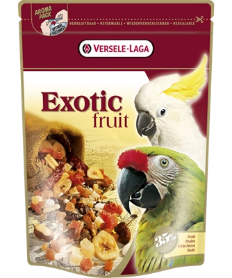 Versele-Laga Exotic Fruit – mieszanka ziaren i owoców dla papug 750 g