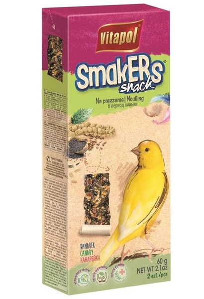 Vitapol Smakers na pierzenie dla kanarka 2szt