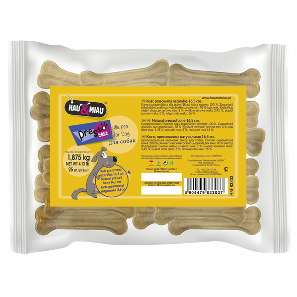 KOŚĆ PRASOWANA NATURALNA 16,5cm/ 25sz OP