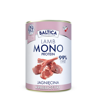 Baltica Mono Jagnięcina z prebiotykami 400g