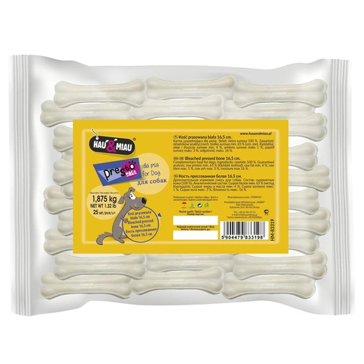 KOŚĆ PRASOWANA BIAŁA 16,5cm/ 25sz OP