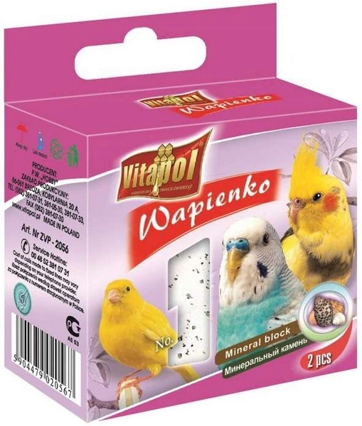 Vitapol Kostka Wapienna dla Ptaków z Muszlami 40g