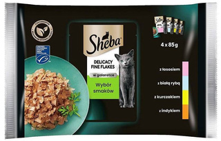 Sheba Delicacy in Jelly Kolekcja smaków Karma w galaretce dla kota 4x85g