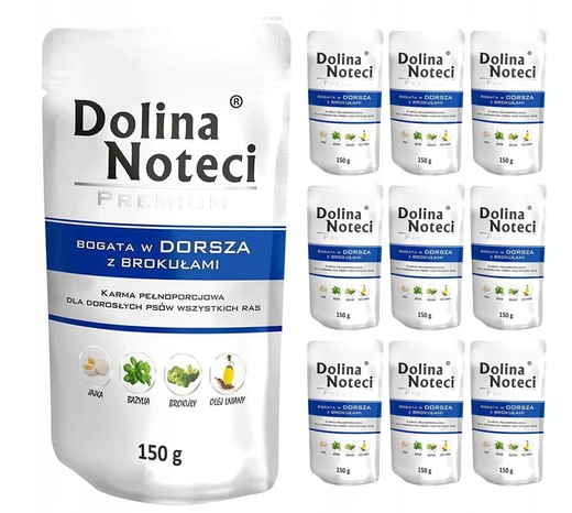 ZESTAW Dolina Noteci 10x150g Dorsz Brokuły
