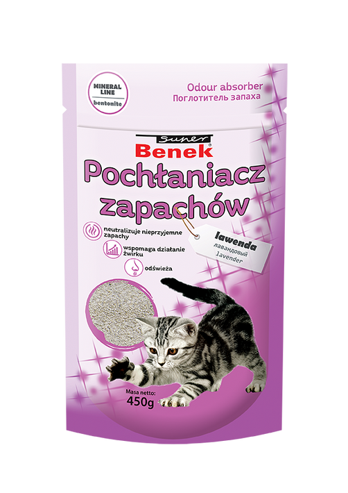 Benek Pochłaniacz Zapachów Lawendowy 450g