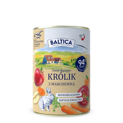 Baltica Królik z marchewką 400g