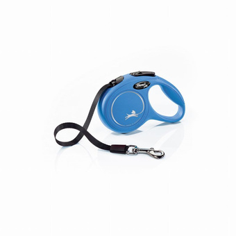 Smycz Flexi New Classic XS taśma 3m 12kg niebieska 