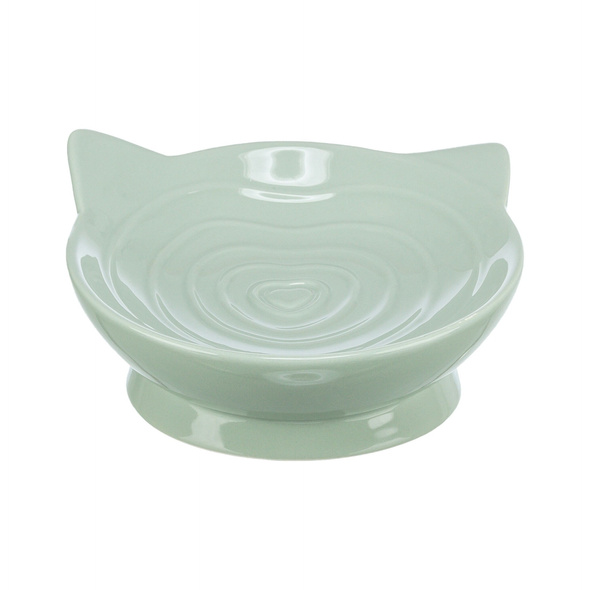 Trixie Viviana, miska podwyższona, dla kota, ceramiczna, szałwiowa, 0.15 l/ 14 cm