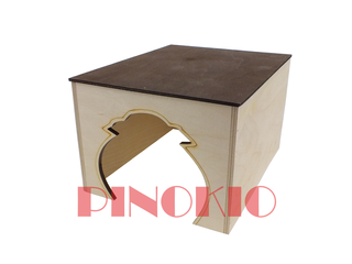 Pinokio drewniany domek dla świnki morskiej DUŻY 17 x 23,5 x 14 cm