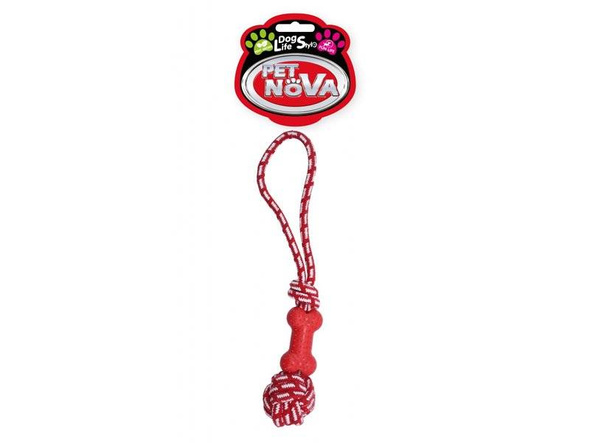 Pet Nova Szarpak dla psa - Kość na sznurze 40cm