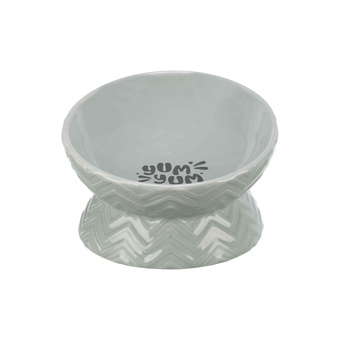 Trixie Miska podwyższona, dla psa, ceramika, szara, 0.35 l/17 cm