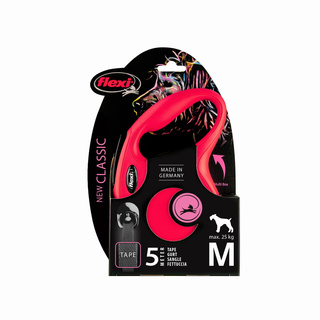 Flexi Classic M czerwona (5m) taśma
