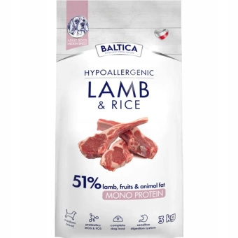 Baltica Lamb&Rice M - rasy średnie 3 kg