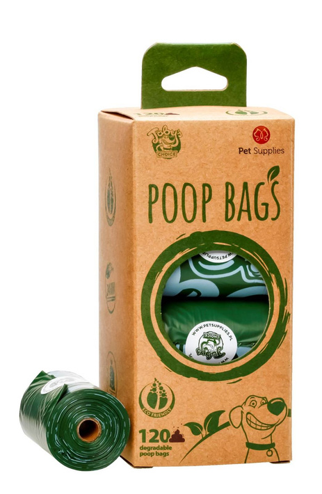 Pet Supplies Eko worki na odchody - biodegradowalne - 120szt.