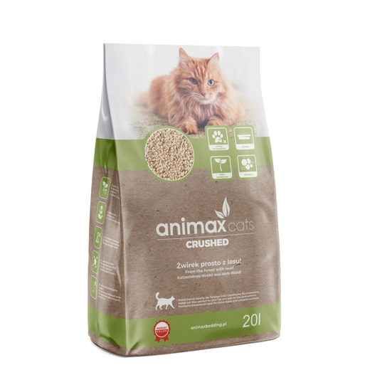 AnimaxKot Kruszon zbrylający - żwirek z drzew iglastych 20L
