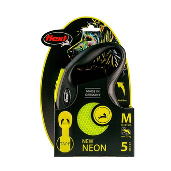 Flexi Neon M taśma 5m 25kg żółta
