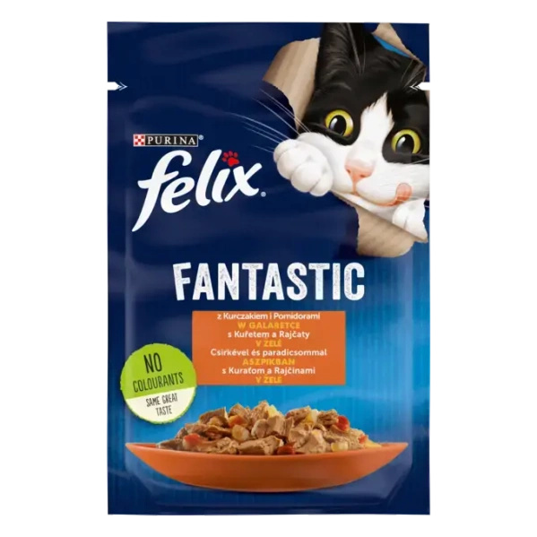 Felix Fantastic – Kurczak i Pomidory w Galaretce - 85 g