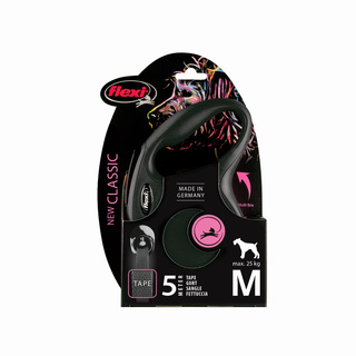 Flexi Classic M czarna (5m) taśma