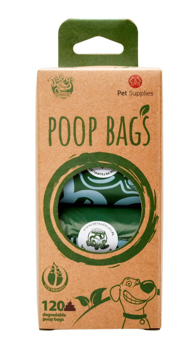 Pet Supplies Eko worki na odchody - biodegradowalne - 120szt.