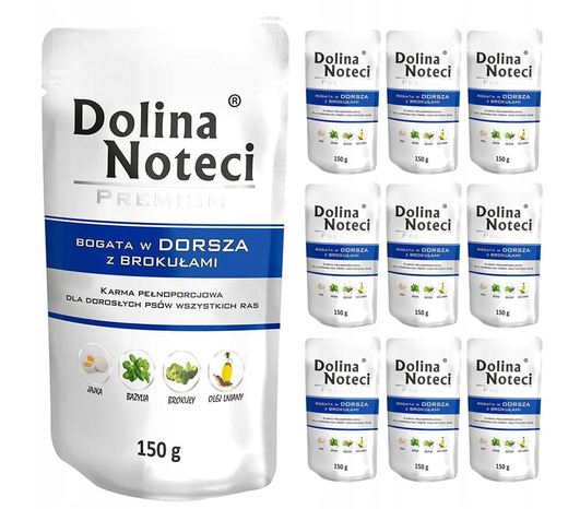 ZESTAW Dolina Noteci 10x150g Dorsz Brokuły
