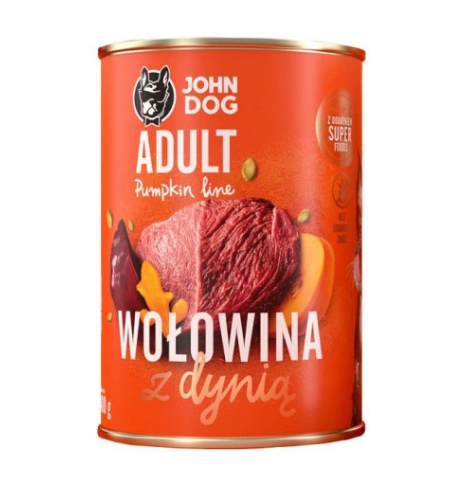 John Dog Pumpkin Line -  Wołowina, Dynia 400g