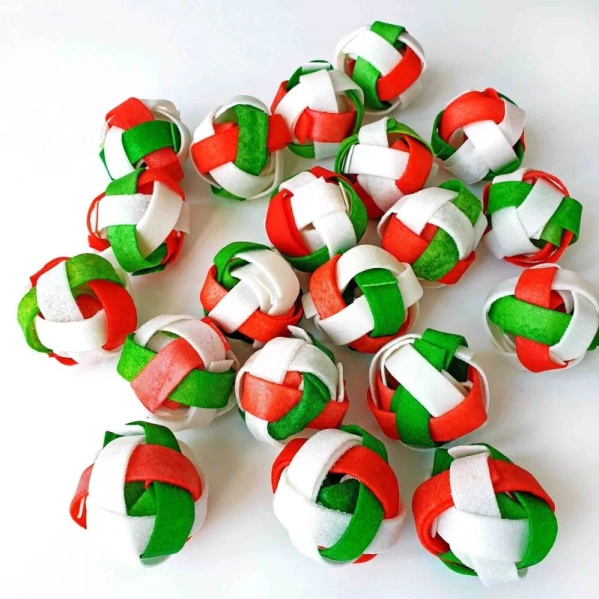 Prozoo Doggy Piłki plecione 6,5cm - 30szt