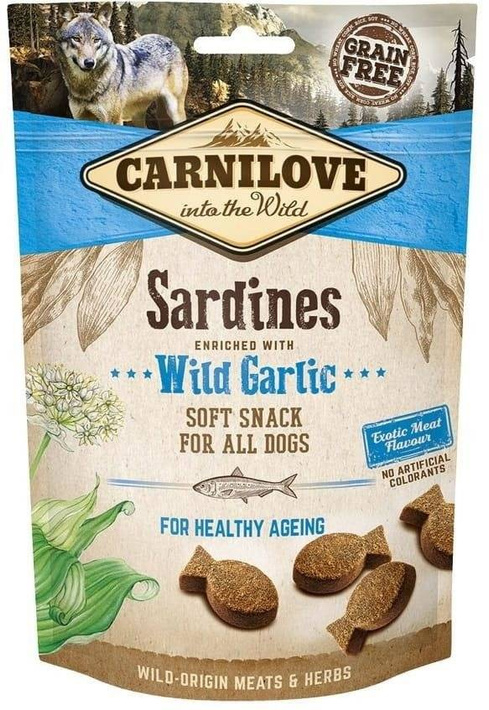 Carnilove Dog Soft Snack Sardines & Garlic 200g