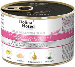 Dolina Noteci Junior Małe Rasy Serca indyka+Wątróbka Gęsi 185g