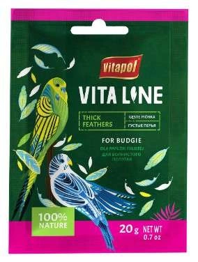 Vitapol Vitaline Gęste piórka - papuga falista 20 g