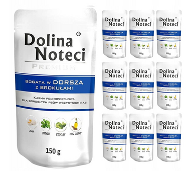 ZESTAW Dolina Noteci 10x150g Dorsz Brokuły