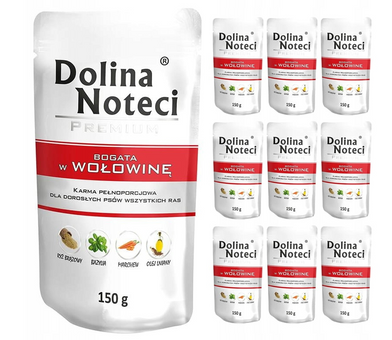 ZESTAW Dolina Noteci 10x150g Wołowina
