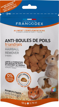 Francodex Przysmaki zapobiegające zakłaczeniom dla królików 50g