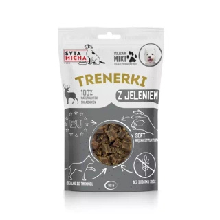 Syta Micha trenerki z jeleniem dla psa 80g
