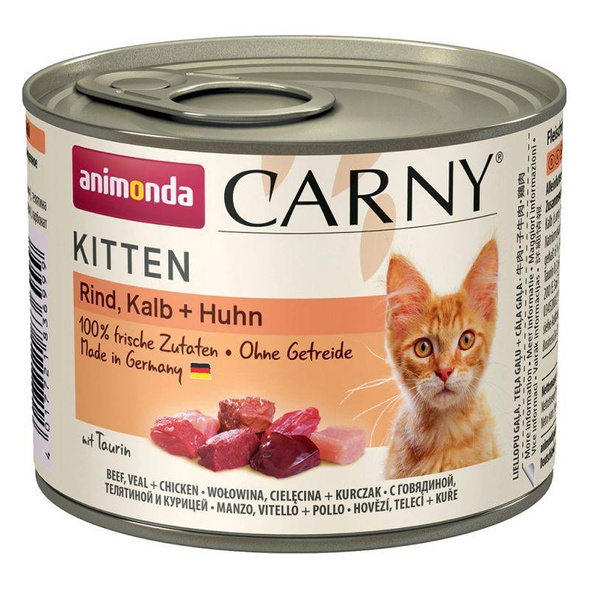 Animonda Carny Kitten Wołowina Cielęcina + Kurczak 200g