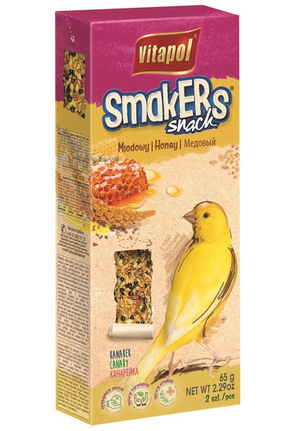 Vitapol Smakers Miodowy dla Kanarka 2szt.