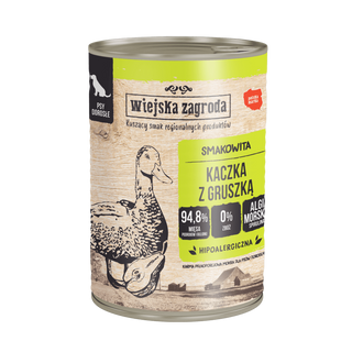 Wiejska Zagroda Kaczka+Gruszka 400g puszka