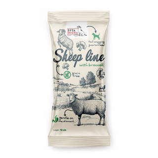 Syta Micha Sheep Line Kość do żucia Owca z brokułem 12cm