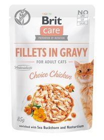 Brit Care Cat Fillets in Gravy  Chicken saszetka 85g