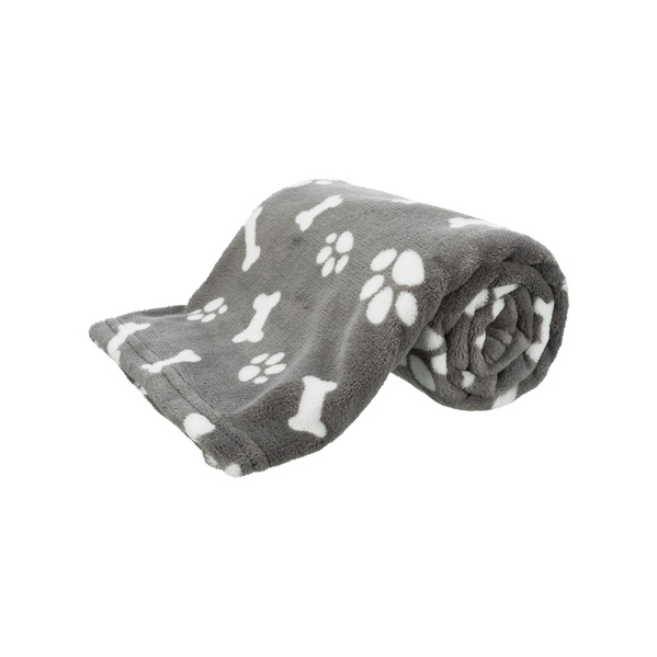 Trixie Kenny, kocyk, szary, plusz, 75 × 50 cm