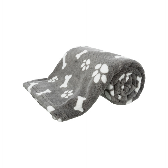 Trixie Kenny, kocyk, szary, plusz, 75 × 50 cm