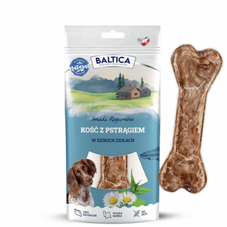 Baltica Kość do żucia Pstrąg w ziołach 1szt - 12cm
