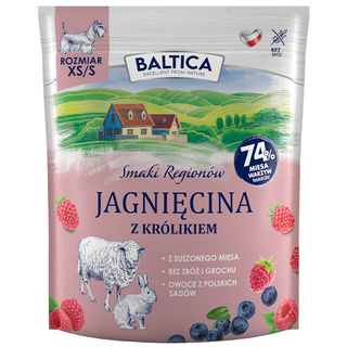 Baltica Jagnięcina z Królikiem dla małych ras XS/S 3kg
