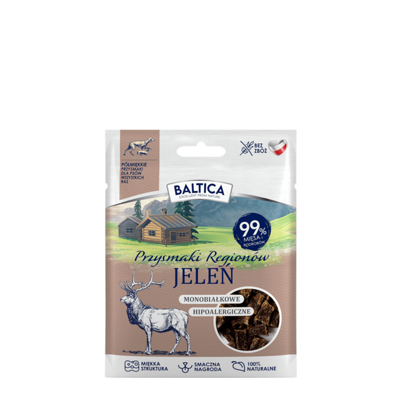 Baltica Półmiękkie przysmaki dla psów z jelenia 30g