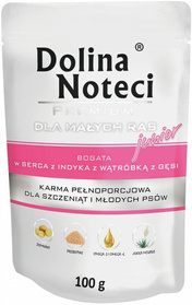 Dolina Noteci Junior Małe Rasy Serca indyka+Wątróbka Gęsi 100g