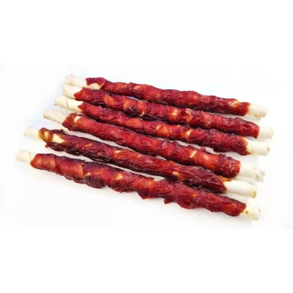 Prozoo Skóra biała owinięta mięsem kaczki 25cm 500g