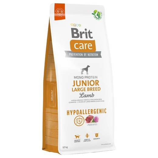 Brit Care Hypoallergenic Junior Large Breed, jagnięcina 12KG