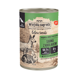 Wiejska Zagroda Leśne smaki Sarna z królikiem 400 g